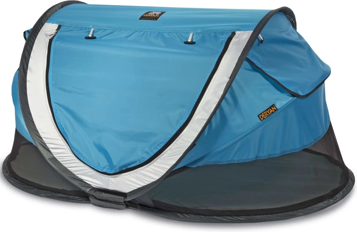 Deryan Peuter Luxe Campingbedje – Inclusief Zelfopblaasbare Matras - Blue - Afbeelding 13