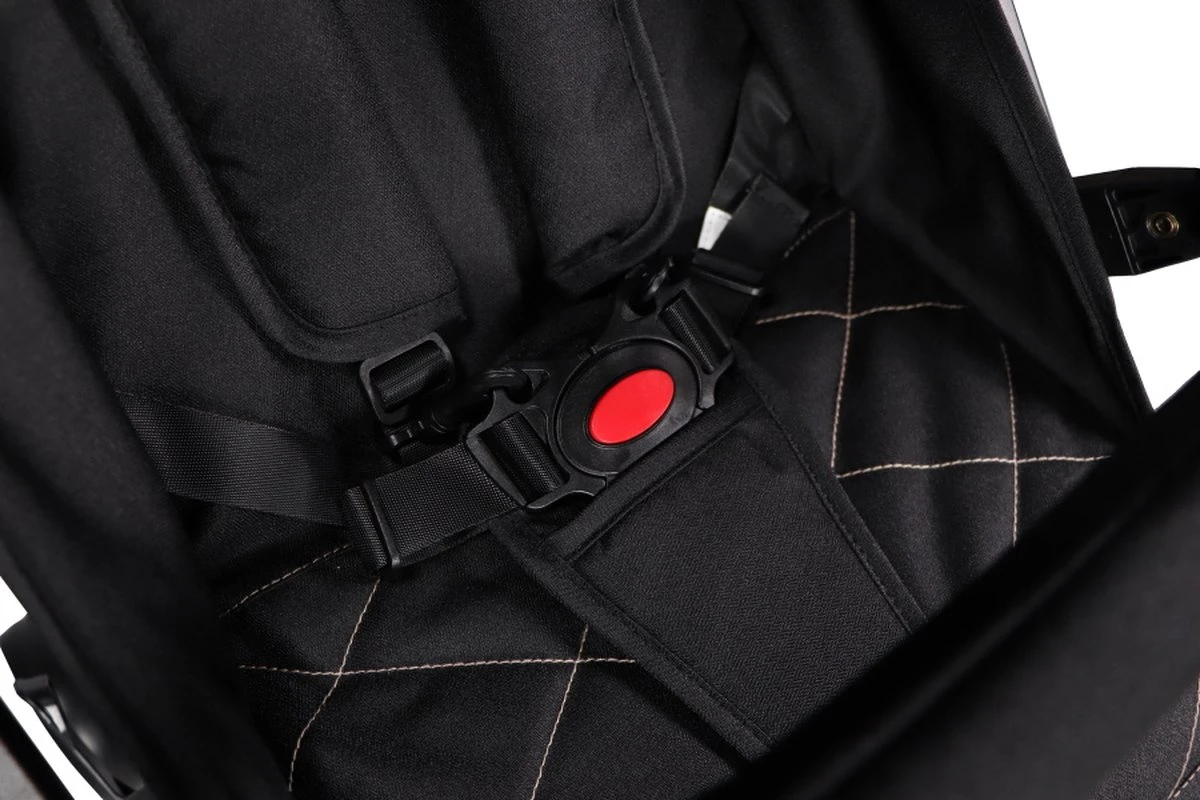 Ding Vivo Wandelwagen - Zwart - Inklapbare Buggy - Inclusief Boodschappenmandje En Zonnekap - Afbeelding 12