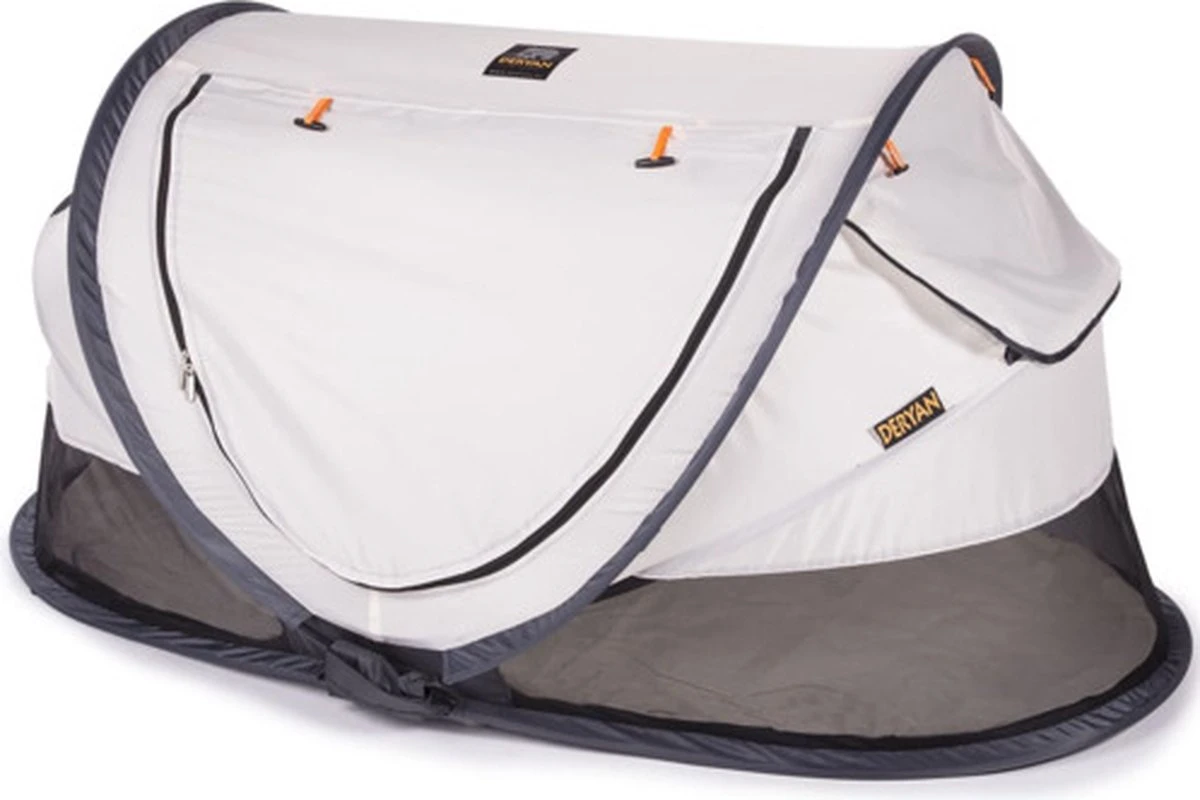 Deryan Peuter Luxe Campingbedje – Inclusief Zelfopblaasbare Matras - Cream - Afbeelding 16