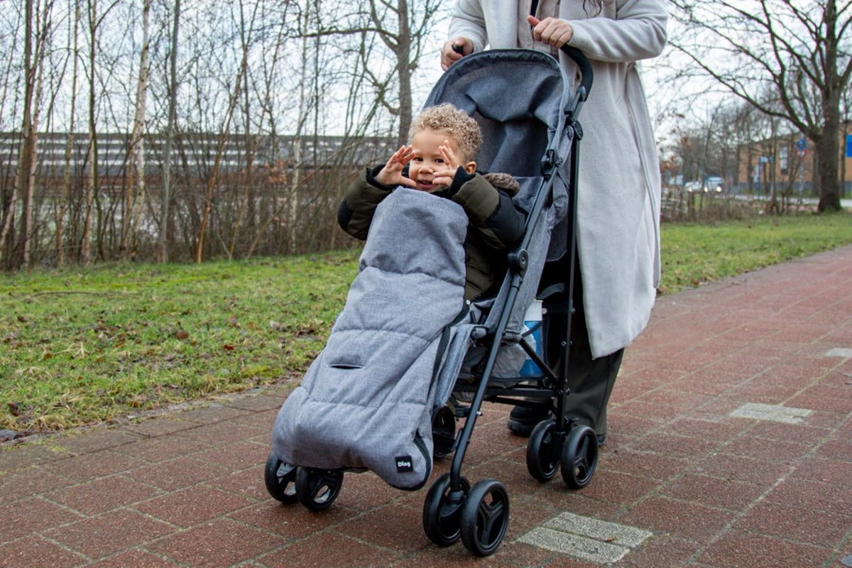 Ding Universele Voetenzak Voor Buggy & Kinderwagen - Grijs - Afbeelding 3
