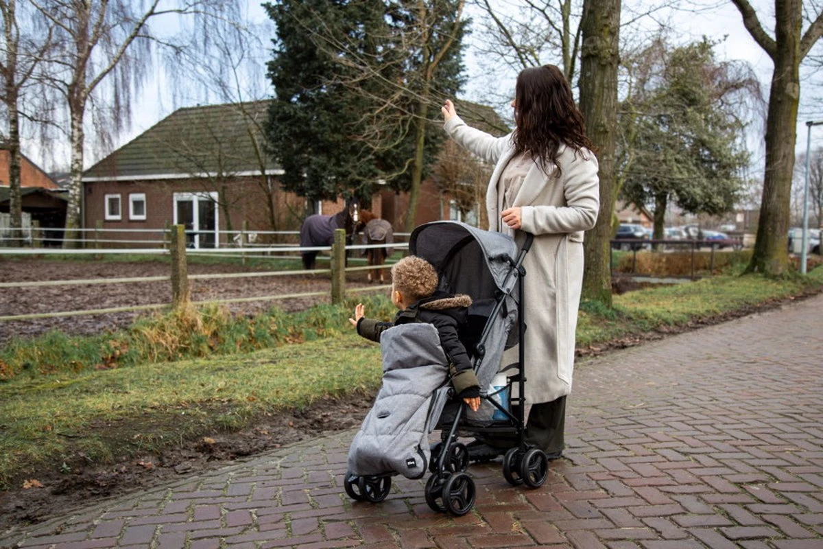 Ding Universele Voetenzak Voor Buggy & Kinderwagen - Grijs - Afbeelding 8