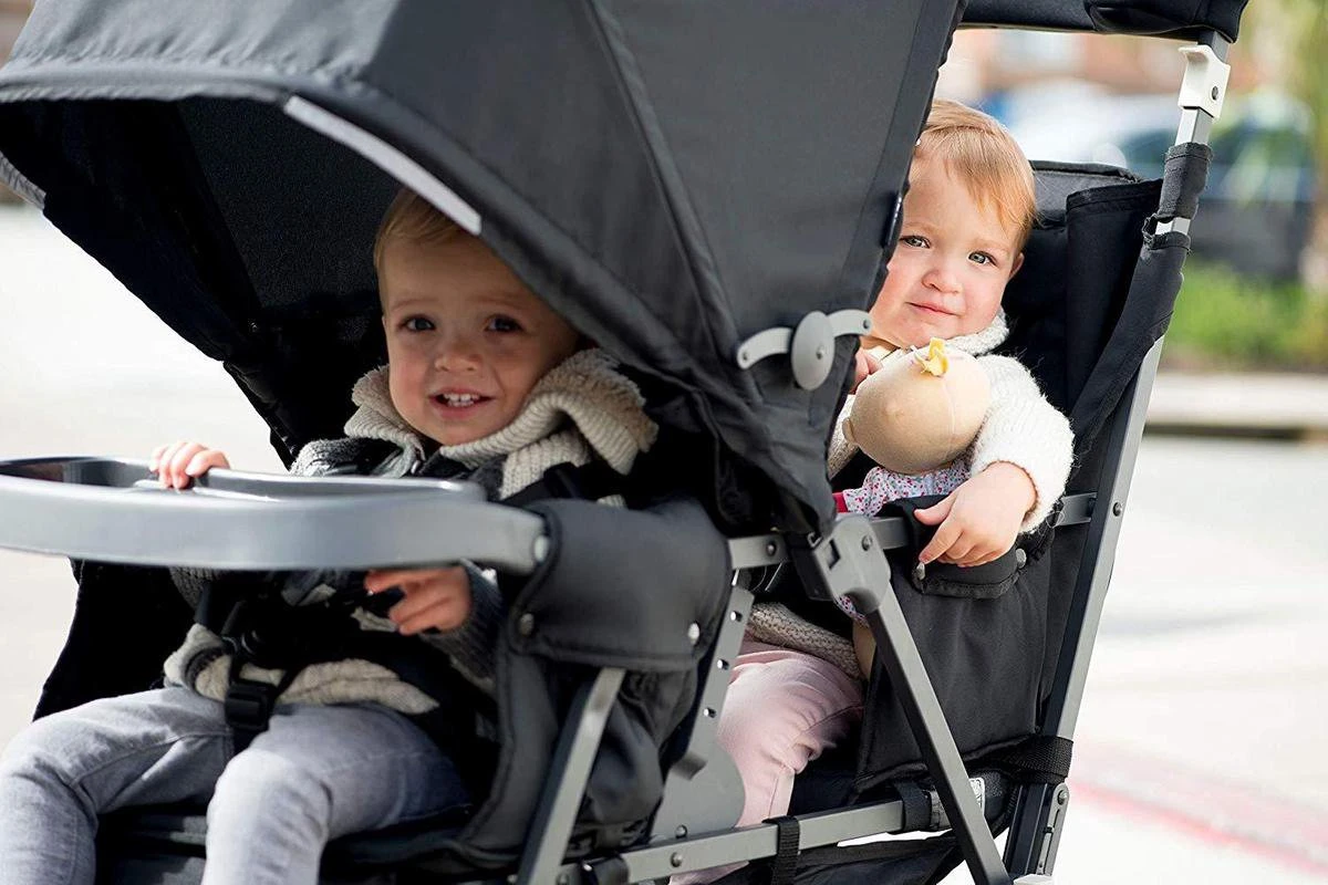 Joovy Caboose Too Ultralight Dubbele Buggy - Zwart - Duo Buggy - Lichtgewicht - Afbeelding 6