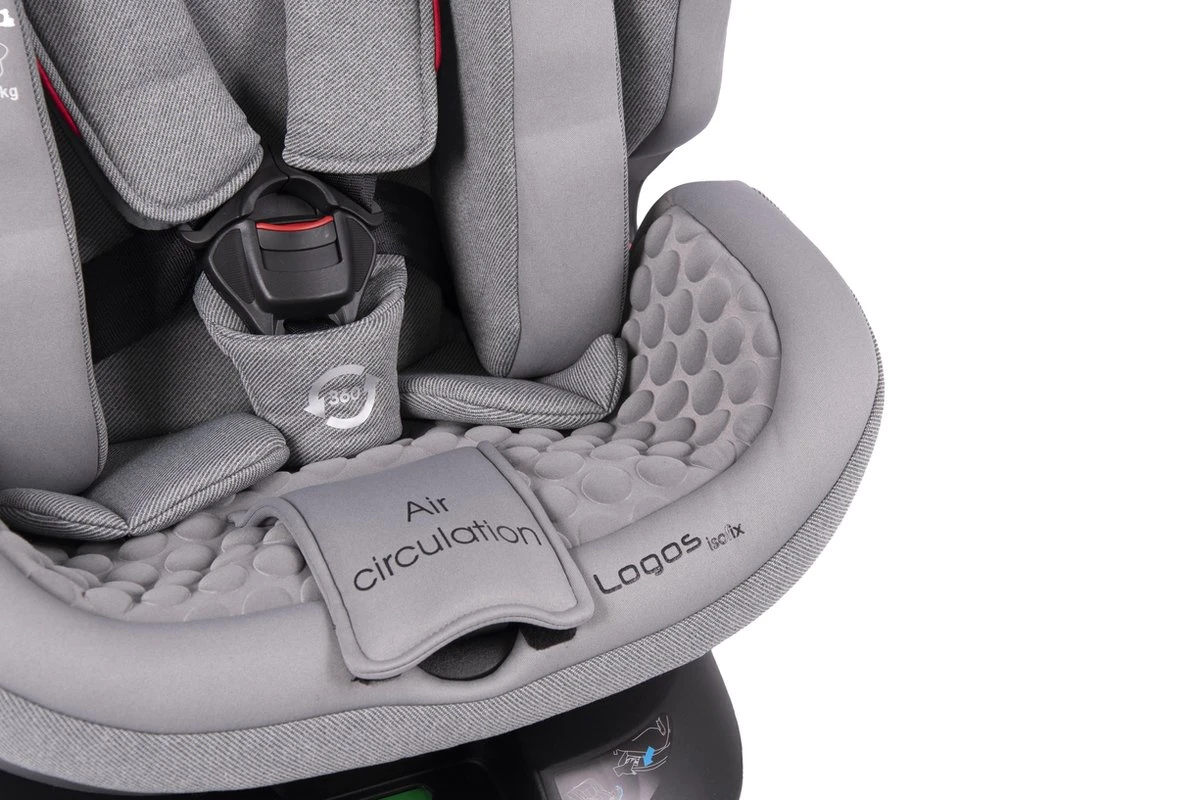 Hibaby Logos Isofix - Autostoel - 360° Graden Draaibaar Autostoel - 0 T/m 36 Kg - Rood - Afbeelding 3