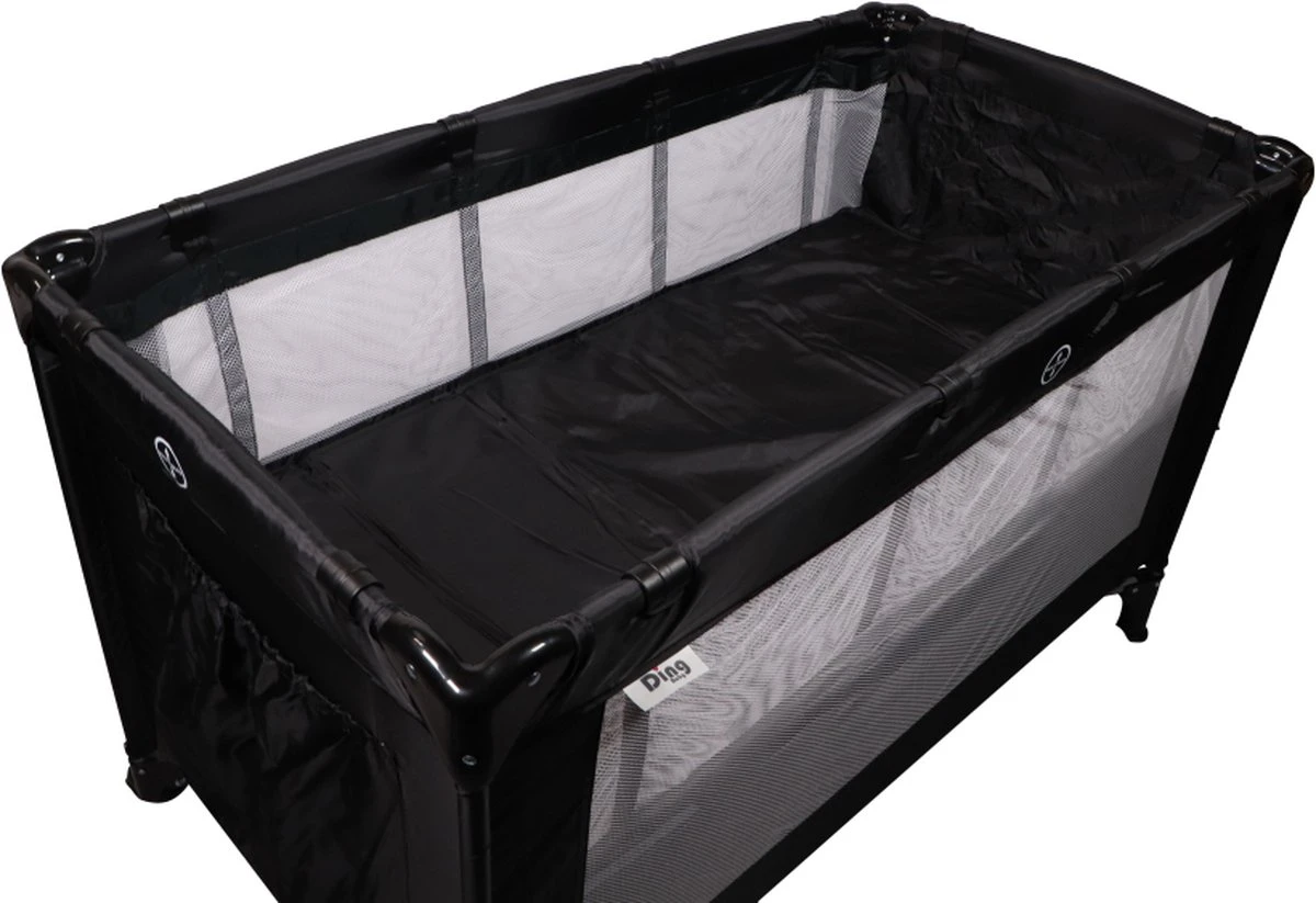 Ding Deluxe Black Campingbedje Incl. Bodemverhoger - Afbeelding 15