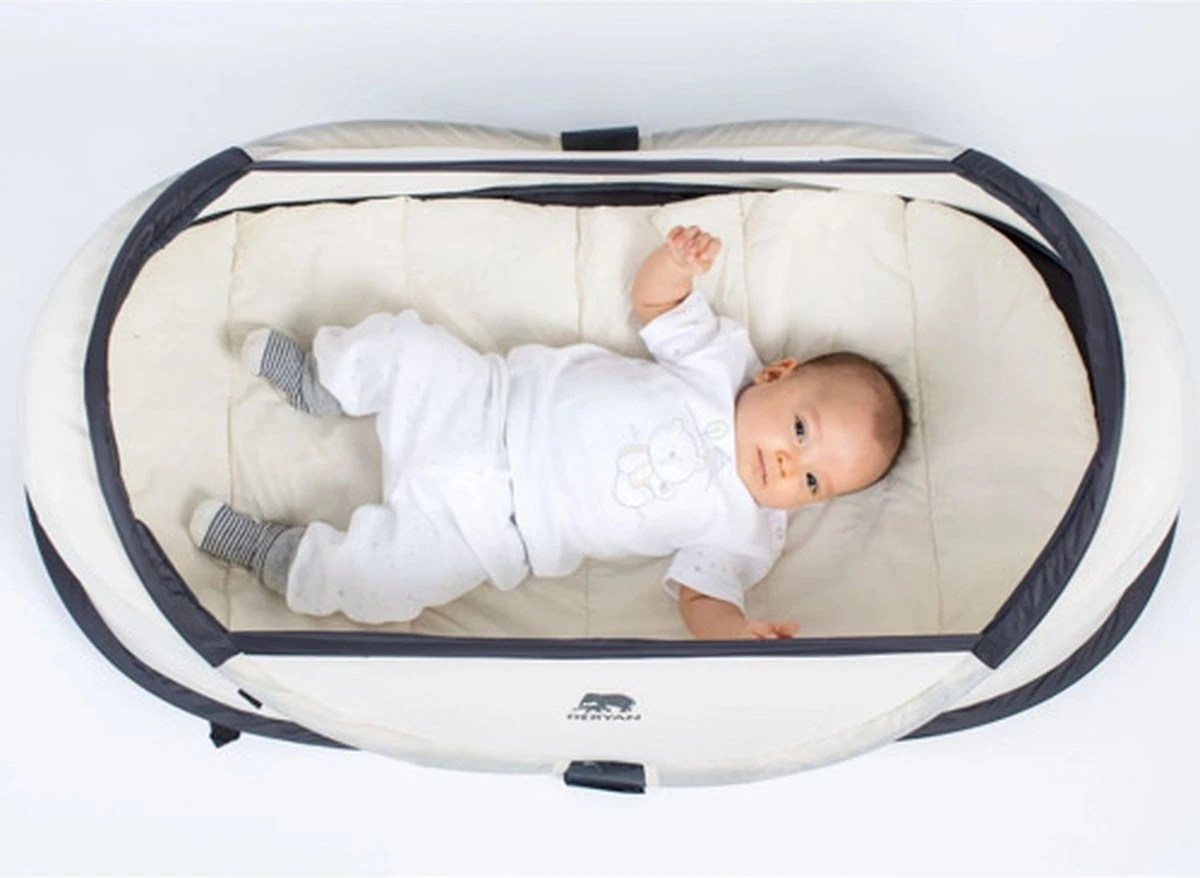 Deryan Infant BabyBox Campingbedje - Baby Klamboe - Cream - Afbeelding 13