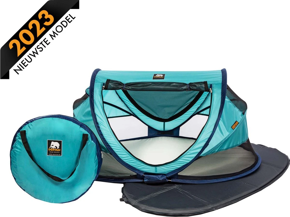 Deryan Peuter Luxe Campingbedje – Inclusief Zelfopblaasbare Matras - Ocean