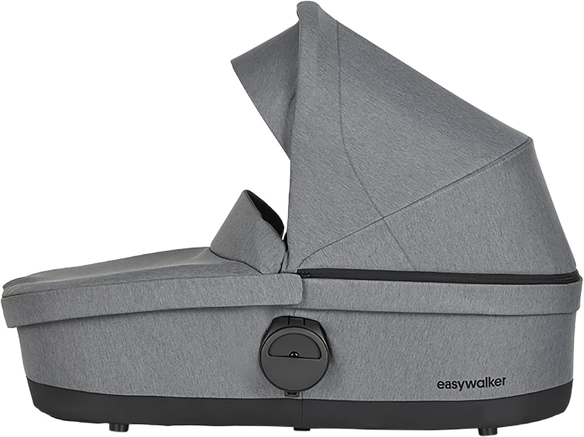 Easywalker Harvey 3 / Harvey³ Voordeelset Bestaande Uit Kinderwagen, Reiswieg, Voetenzak, Regenhoes Voor Zitting En Reiswieg, Hoes Voor De Reiswiegmatras - Kleur Fossil Grey - Afbeelding 3