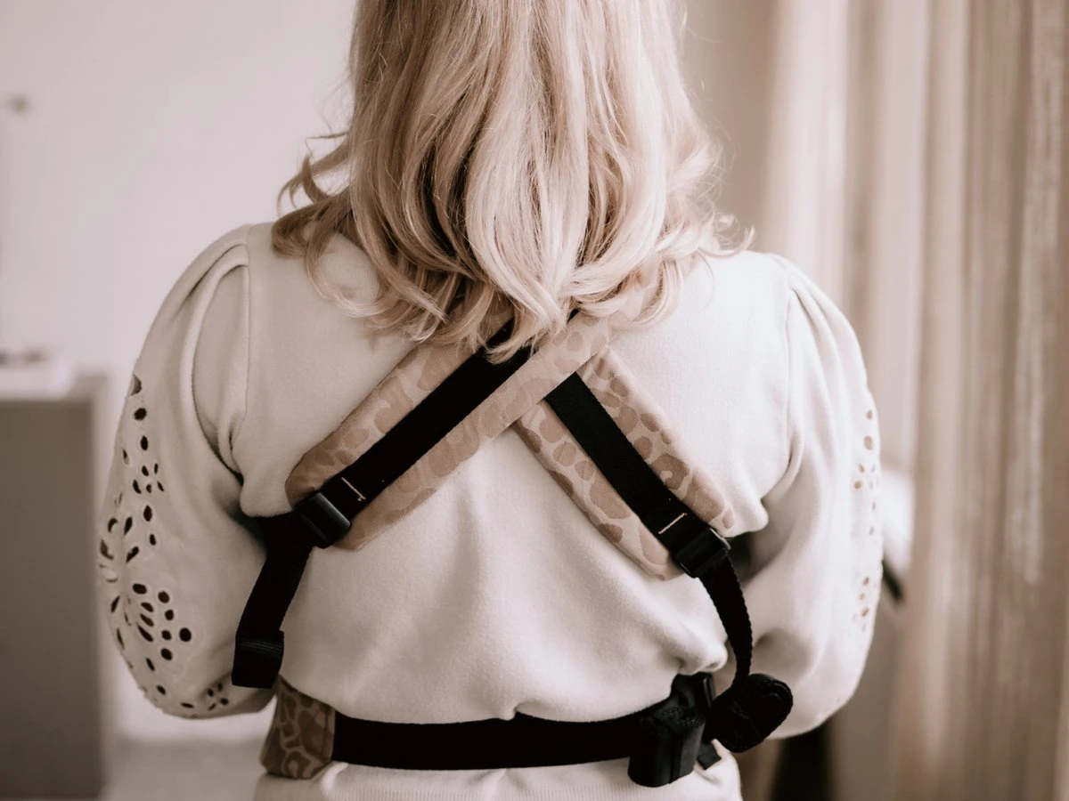 Draagzak - Cross & Go - Pure Baby Love - Panter Taupe - Maat 44 T/m 74 - Afbeelding 2