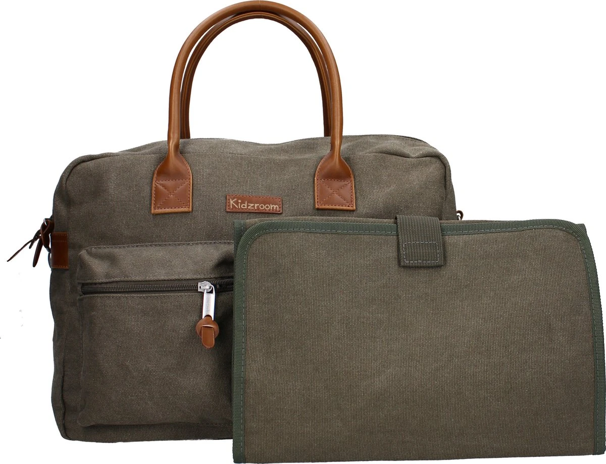 Kidzroom Vision Of Love Luiertas - Groen - Verschoonmatje - Verstelbare Schouderband - Afbeelding 10