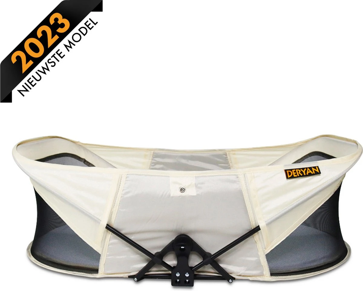 Deryan Infant Deluxe BabyBox Campingbedje - Cream + Inclusief Matras En Klamboe