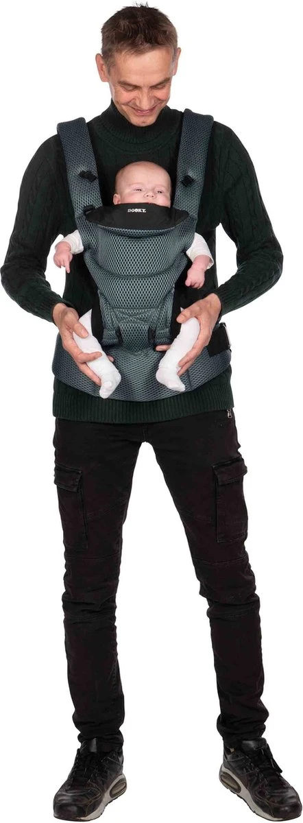 Dooky Ergonomische Draagzak Urban Comfort Green Emerald - Afbeelding 7