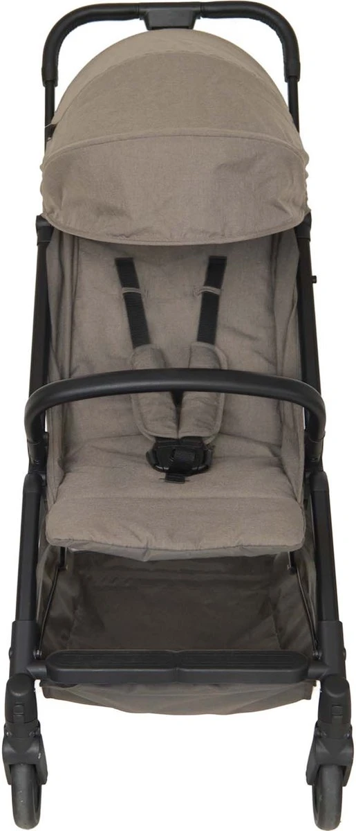 Prénatal Compact Buggy - Traploos Verstelbare Rugleuning - Inklapbaar Met 1 Hand - Plooibuggy - Taupe - Afbeelding 2
