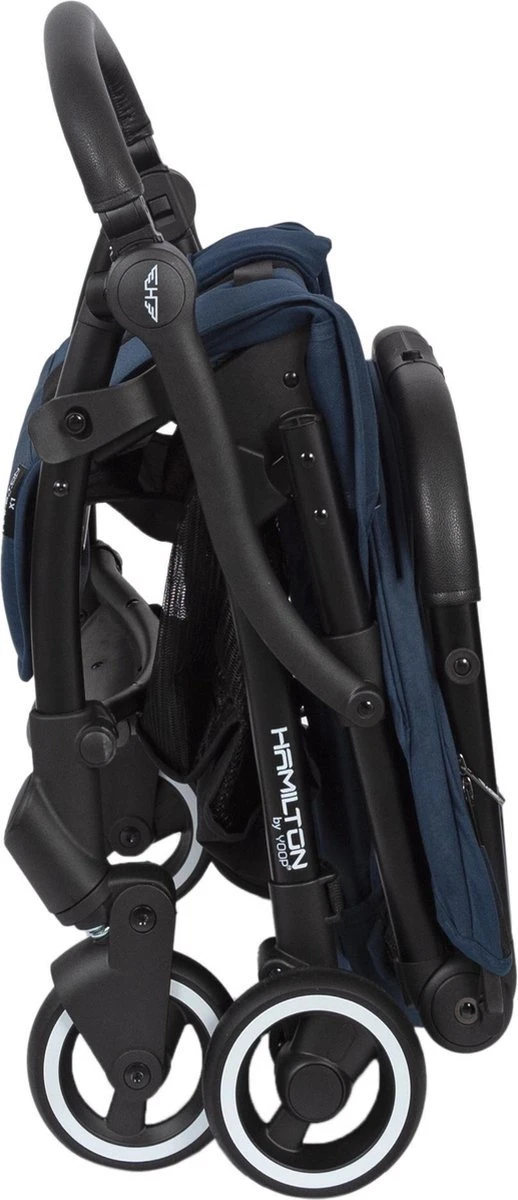 Hamilton By Yoop One Prime X1 Buggy - Premium Stroller Met One Hand Folding Technologie - Blauw - Lichte, Verstelbare En Wendbare Kinderwagen Met Vele Gemakken - Afbeelding 12