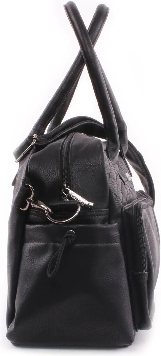 Kidzroom Vision Of Love Luiertas - Zwart - Verschoonmatje - Verstelbare Schouderband - Afbeelding 2