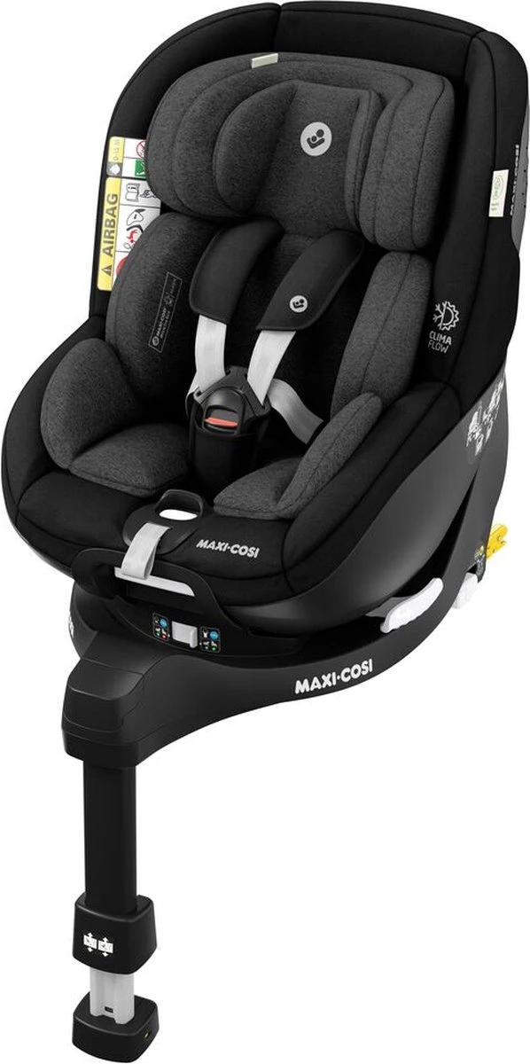 Maxi-Cosi Mica Pro Eco I-Size Autostoeltje - 360° Draaibaar - Gerecyclede Stoffen - Authentic Black - Vanaf De Geboorte Tot Ca. 4 Jaar - Afbeelding 15