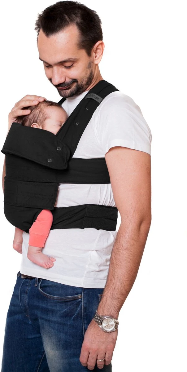 Marsupi Classic Black - Maat XL - Taille 85-120 Cm - Draagzak Baby - Afbeelding 6