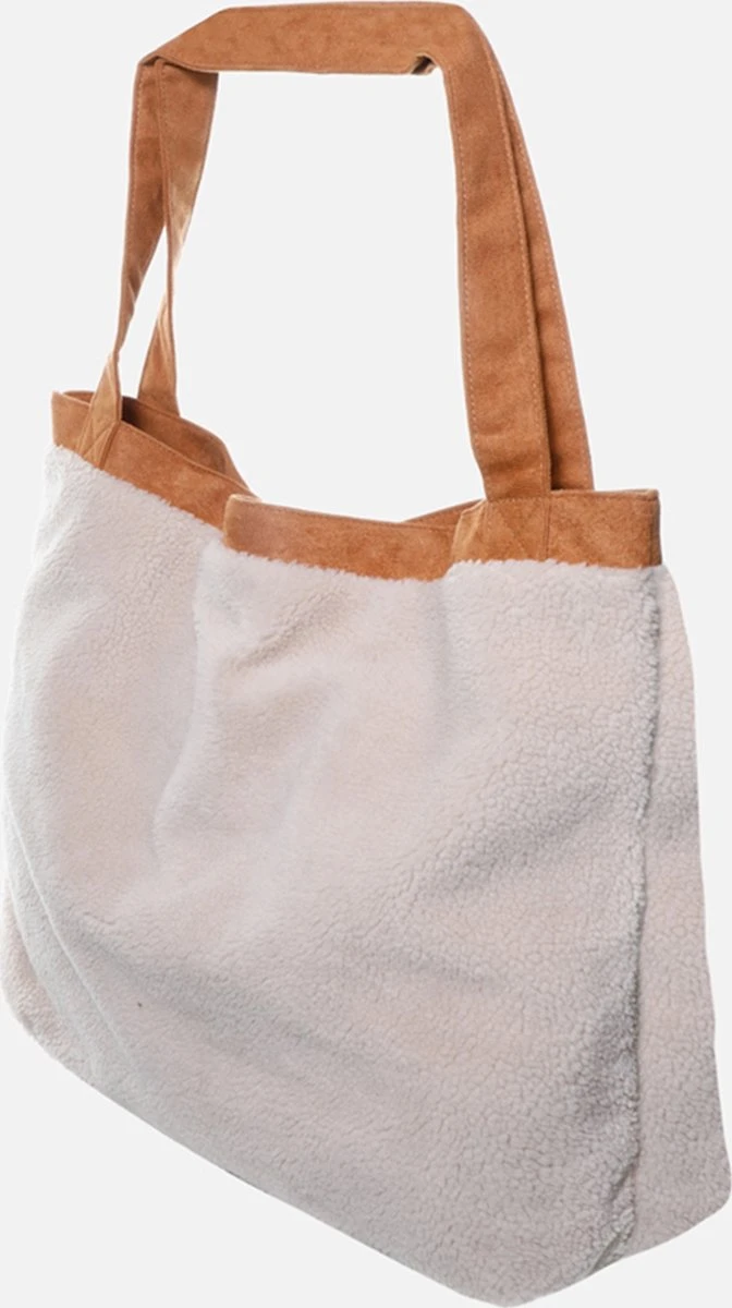 Mozz Mom Bag Teddy Suede Beige - Afbeelding 2