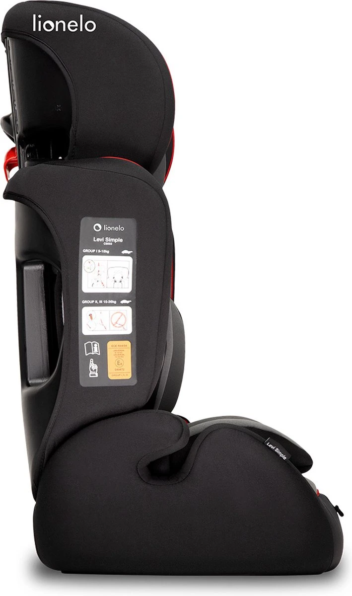 Lionelo Levi Simple - Autostoeltje - 5-punts Gordel - Wasbare Dri-Seat - Tot 36kg - Afbeelding 6