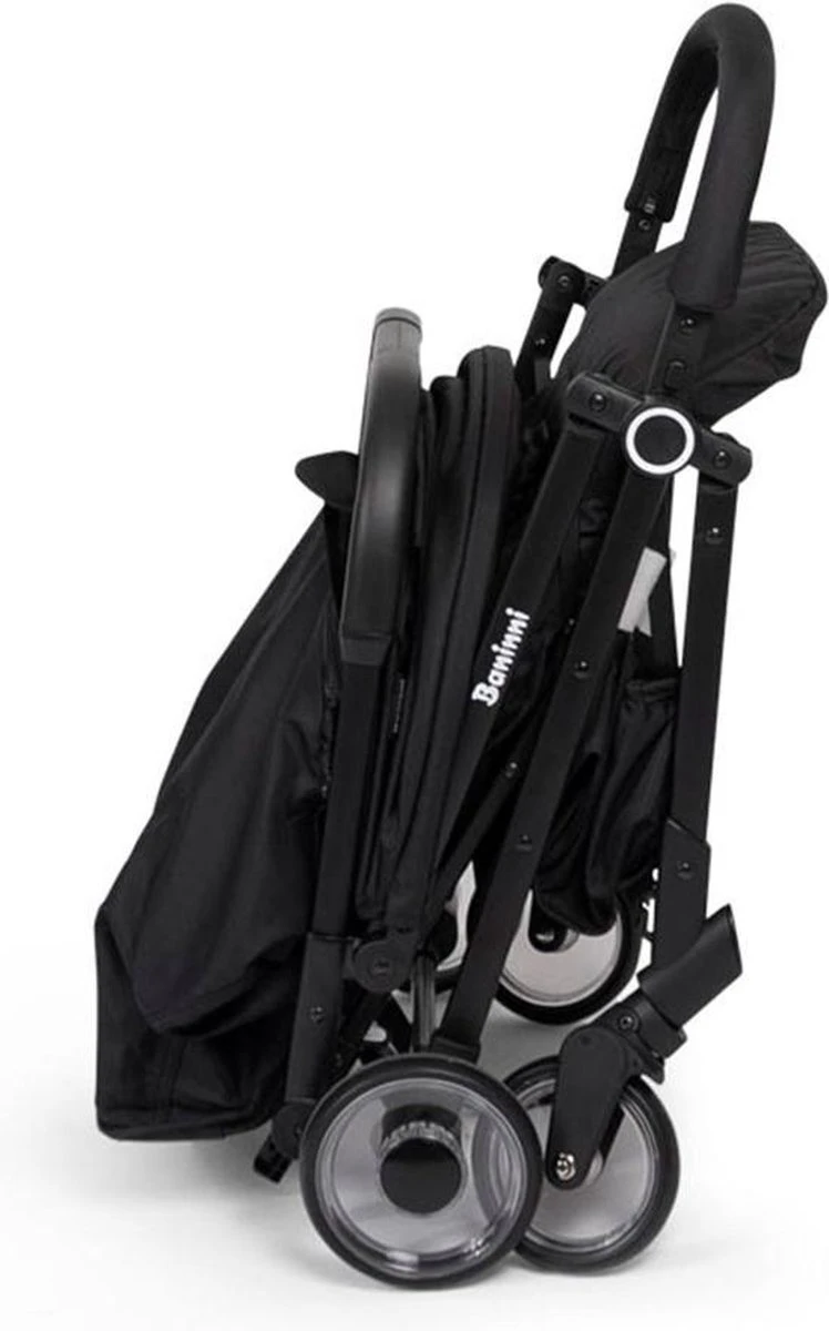 Baninni Automatisch Inklapbare Wandelwagen Vigo Zwart - Afbeelding 6