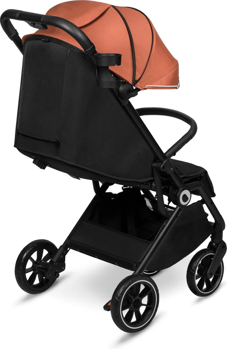 Lionelo Buggy Cloe - Kinderwagen Premium + - Tot 22 Kg - Verstelbare Rugleuning - 5-punts Veiligheidsgordels - Grote Zwenkwielen - Klamboe - Bekerhouder - Lichtgewicht - Compact - Waterdicht - Afbeelding 16