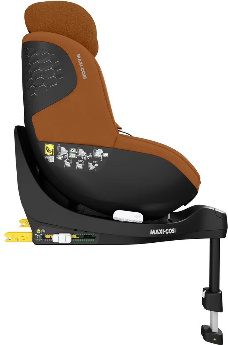 Maxi-Cosi Mica Pro Eco I-Size Autostoeltje - 360° Draaibaar - Gerecyclede Stoffen - Authentic Cognac - Vanaf De Geboorte Tot Ca. 4 Jaar - Afbeelding 15
