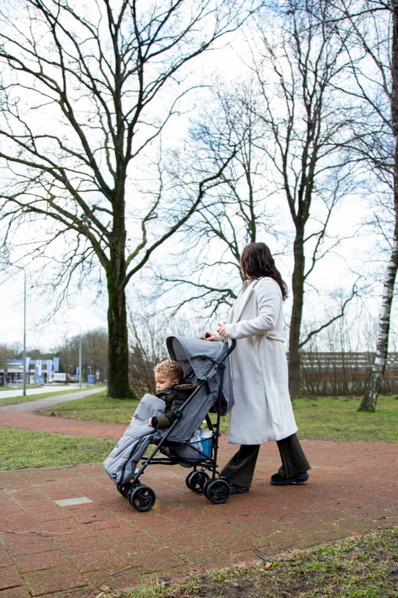 Ding Universele Voetenzak Voor Buggy & Kinderwagen - Grijs - Afbeelding 2