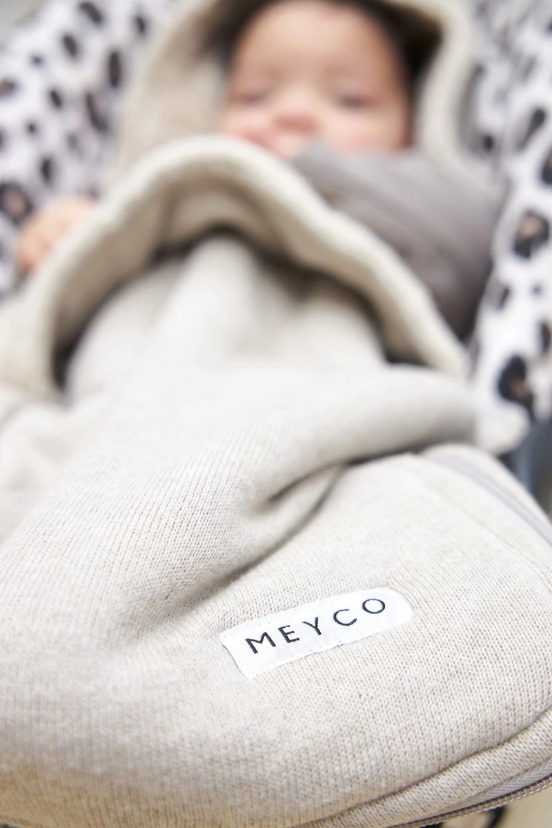 Meyco Knit Basic Voetenzak - Sand Melange - Afbeelding 4