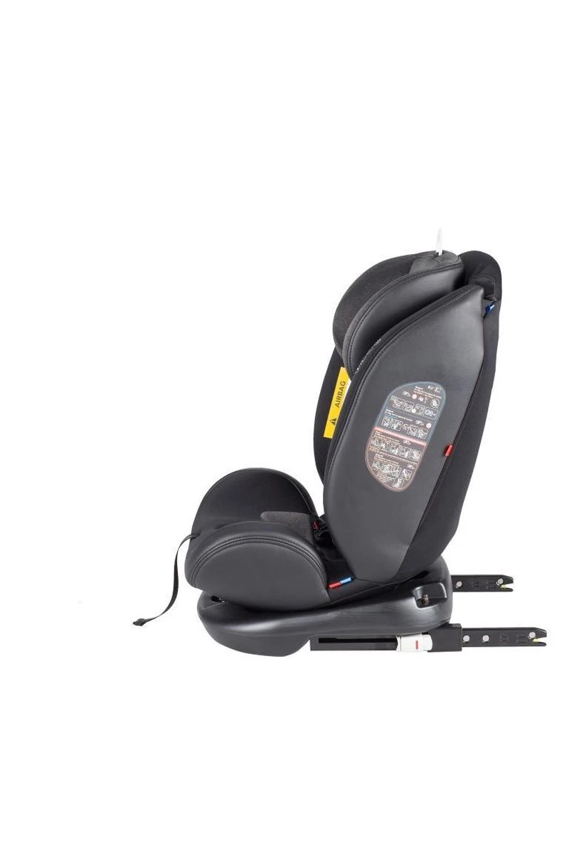 X Adventure Quickfix Meegroei Autostoel Groep 0/1/2/3 - 360 Graden Draaibaar - Grijs - Afbeelding 2