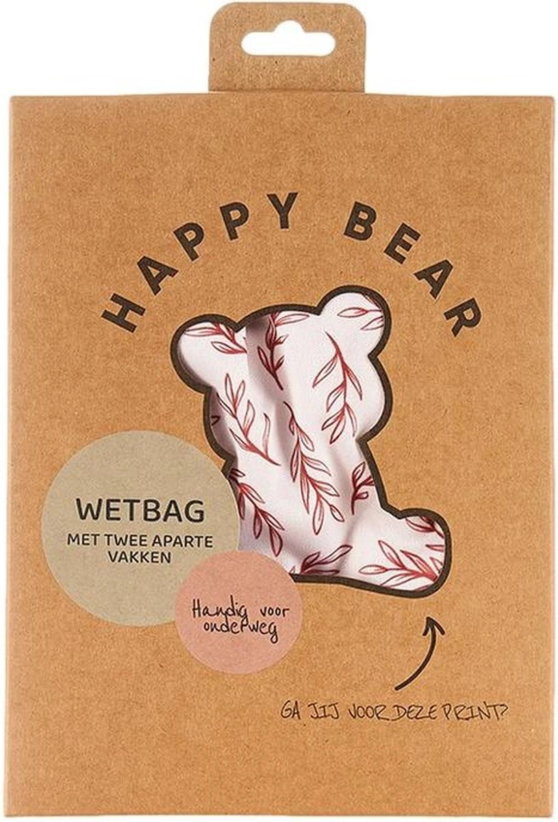 HappyBear | Wetbag - Twiggy| Luiertas | Twee Waterdichte Vakken | Met Ophanglus - Afbeelding 2