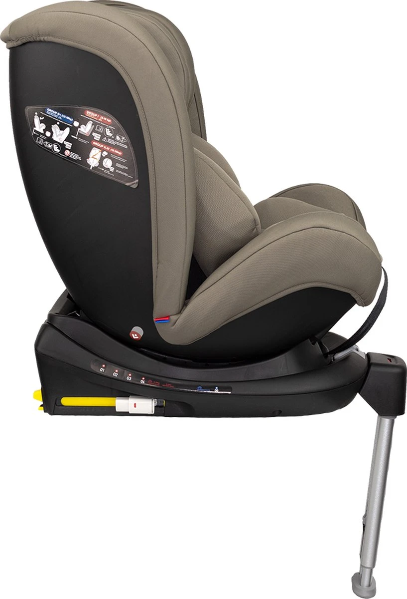 Autostoel Novi Baby® David Premium 0-1-2-3 Isofix 360° Rotation Dark Taupe - Afbeelding 9