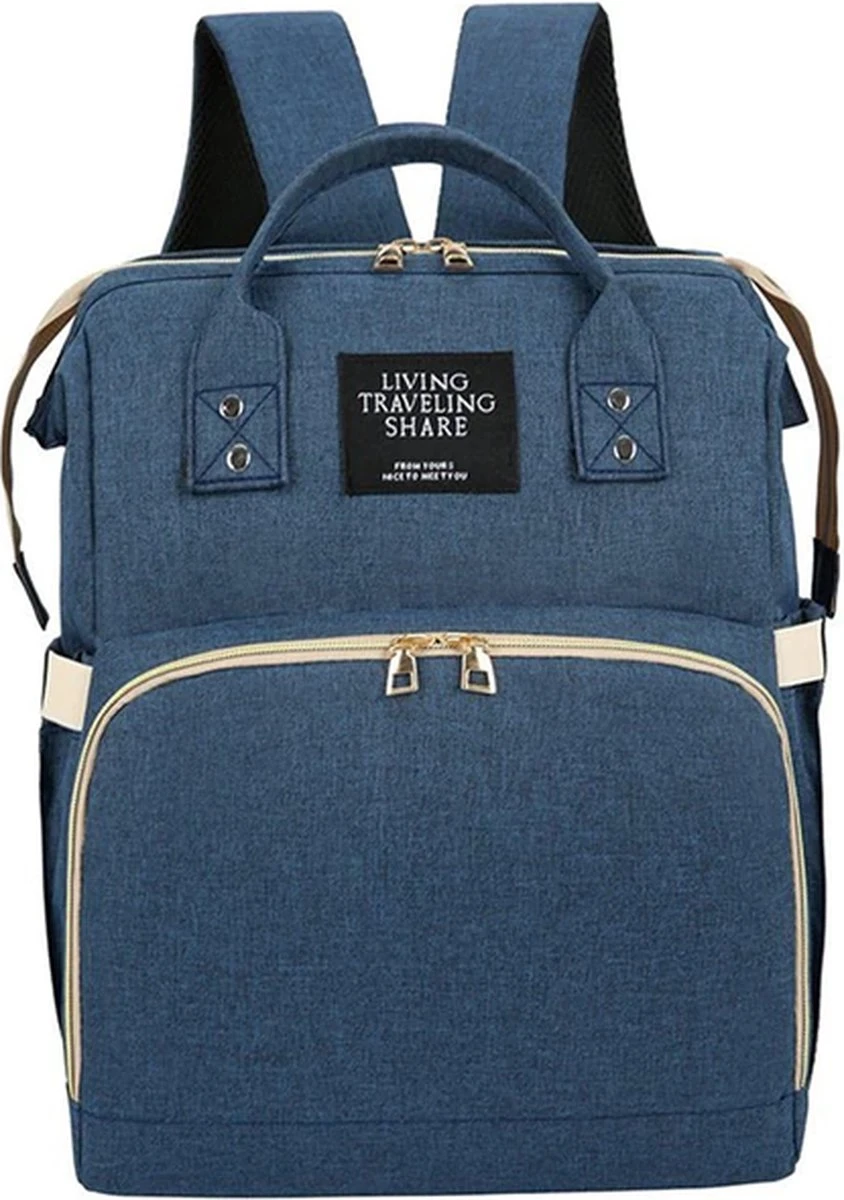 Product Plaza - Luier- En Verzorgingstas - Baby Rug Tas Met Bed - Reis Rugzak - Grote Capaciteit - Jongens En Meisjes - Grijs - Luier Tas - Verzorgingstas Baby - Uitschuifbaar Verschoon/ Slaap Bedje – Multifunctionele Rugzak 0-1 Jaar – - Afbeelding 6