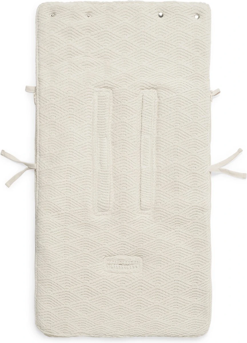 Jollein Voetenzak Voor Autostoel & Kinderwagen - River Knit - Cream White - Afbeelding 16