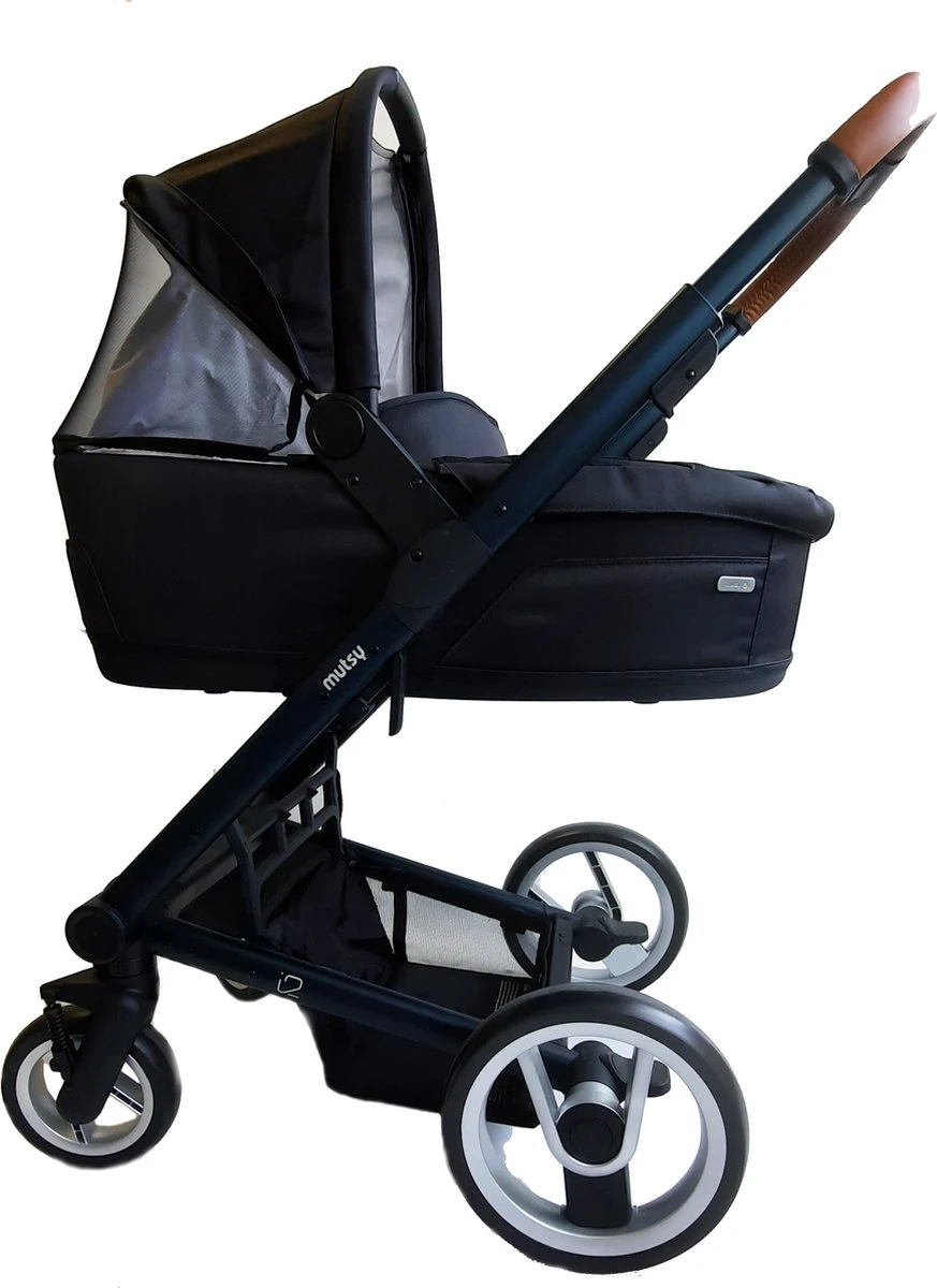 MUTSY - IGO - Kinderwagen - Onderstel: Heritage Green Blue I2 - Reiswieg: IGO Midnight - Afbeelding 2