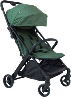 Prénatal Compact Buggy – Kinderwagen Met Boodschappenmand En Zonneklep - Traploos Verstelbare Wandelwagen – Inklapbaar Met 1 Hand - Plooibuggy Groen