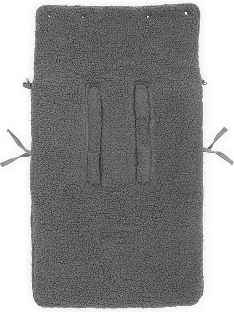 Jollein Voetenzak Voor Autostoel & Kinderwagen - Teddy - Storm Grey - Afbeelding 5
