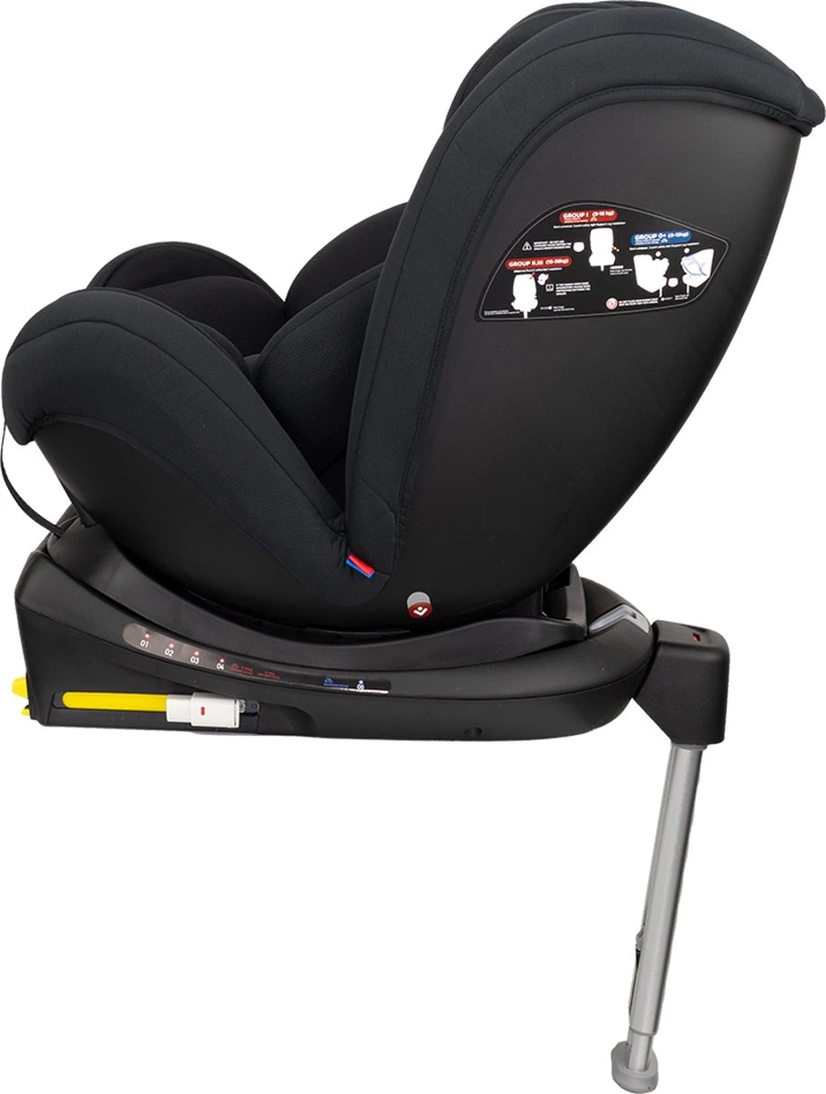 Autostoel Novi Baby® David Premium 0-1-2-3 Isofix 360° Rotation All Black - Afbeelding 7