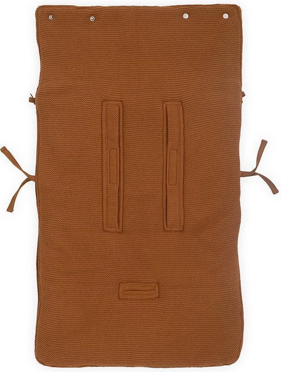 Jollein Voetenzak Voor Autostoel & Kinderwagen - Basic Knit - Caramel - Afbeelding 4