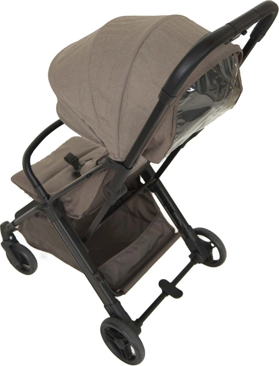 Prénatal Compact Buggy - Traploos Verstelbare Rugleuning - Inklapbaar Met 1 Hand - Plooibuggy - Taupe - Afbeelding 3