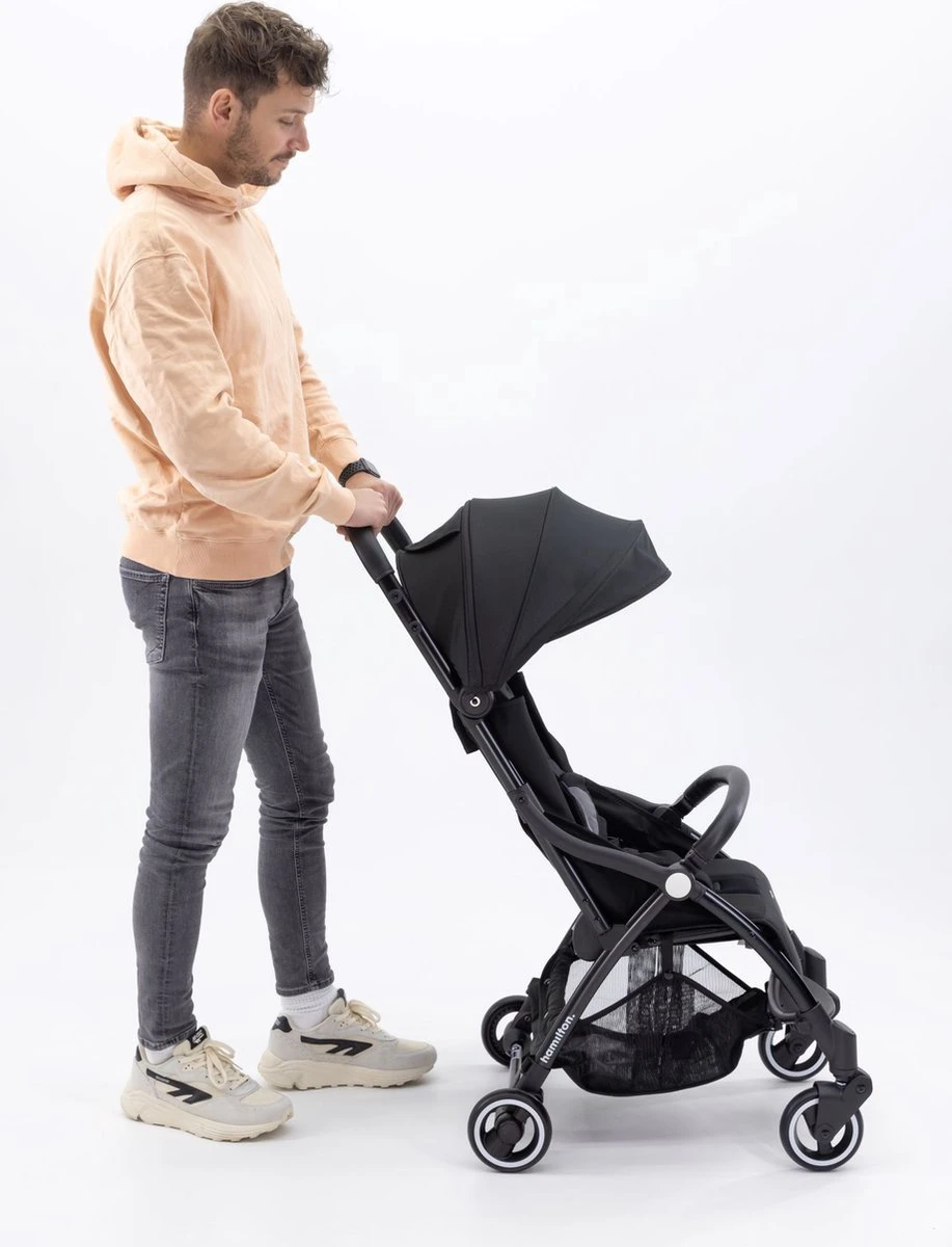 Hamilton By Yoop X1 Plus Buggy – Nieuw, Hoger, Uitgebreider 2023 Model – Premium Stroller Met One Hand Folding Technologie – Grijs – Lichte, Verstelbare En Wendbare Kinderwagen Met Vele Gemakken - Afbeelding 15