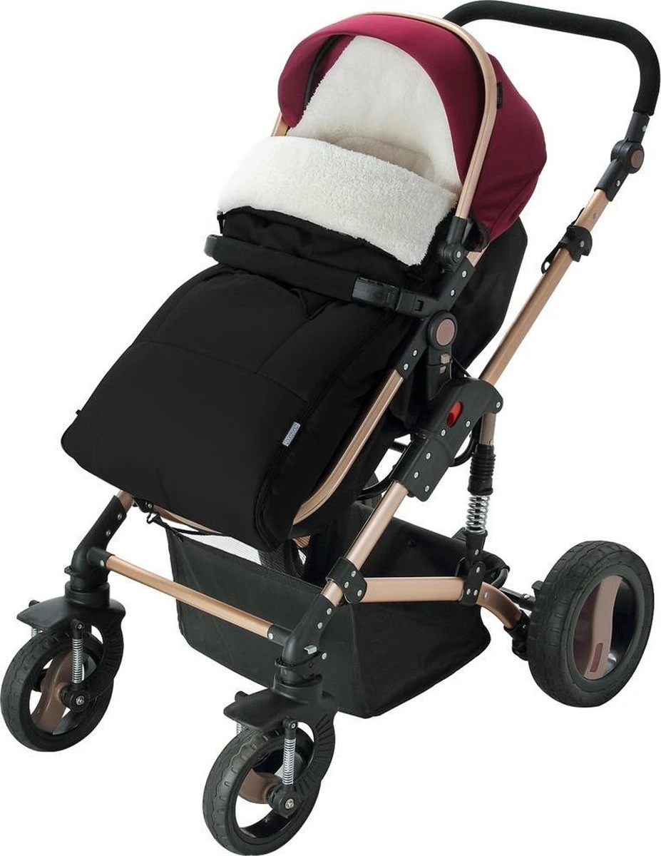 Monzana Voetenzak - Voor Kinderwagen Of Stoeltje - 93x56cm Zwart - Afbeelding 5