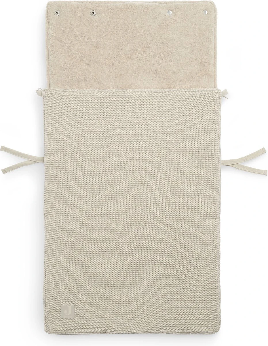 Jollein Voetenzak Voor Autostoel & Kinderwagen - Basic Knit - Nougat - Afbeelding 4