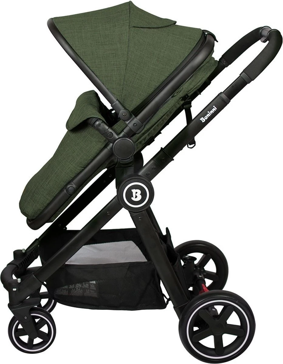 Baninni Kinderwagen Otto 3 In 1 Olive Green - Afbeelding 5