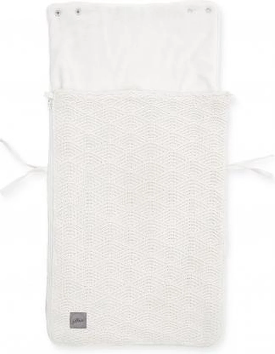 Jollein Voetenzak Voor Autostoel & Kinderwagen - River Knit - Cream White - Afbeelding 15