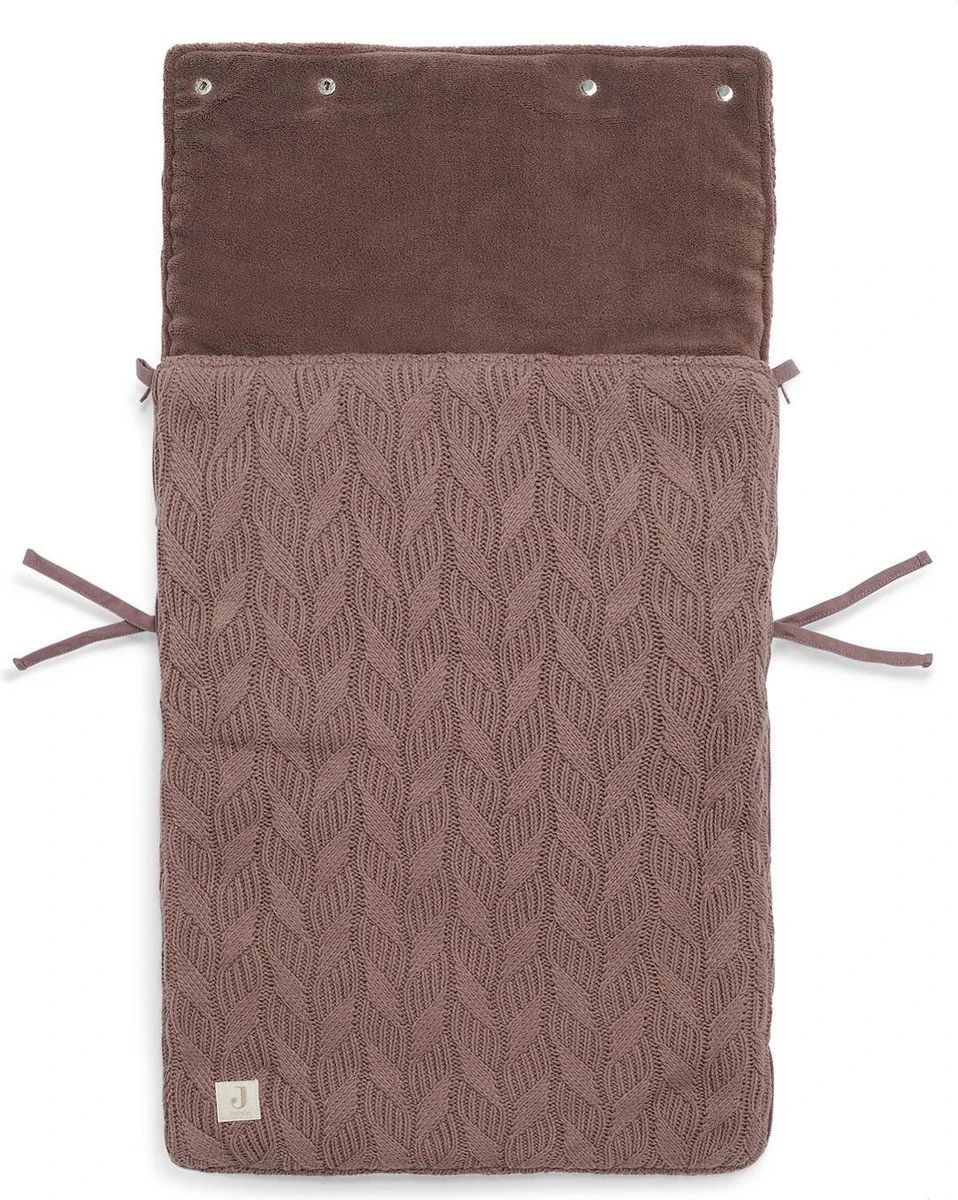 Jollein Voetenzak Voor Autostoel & Kinderwagen - Spring Knit - Chestnut