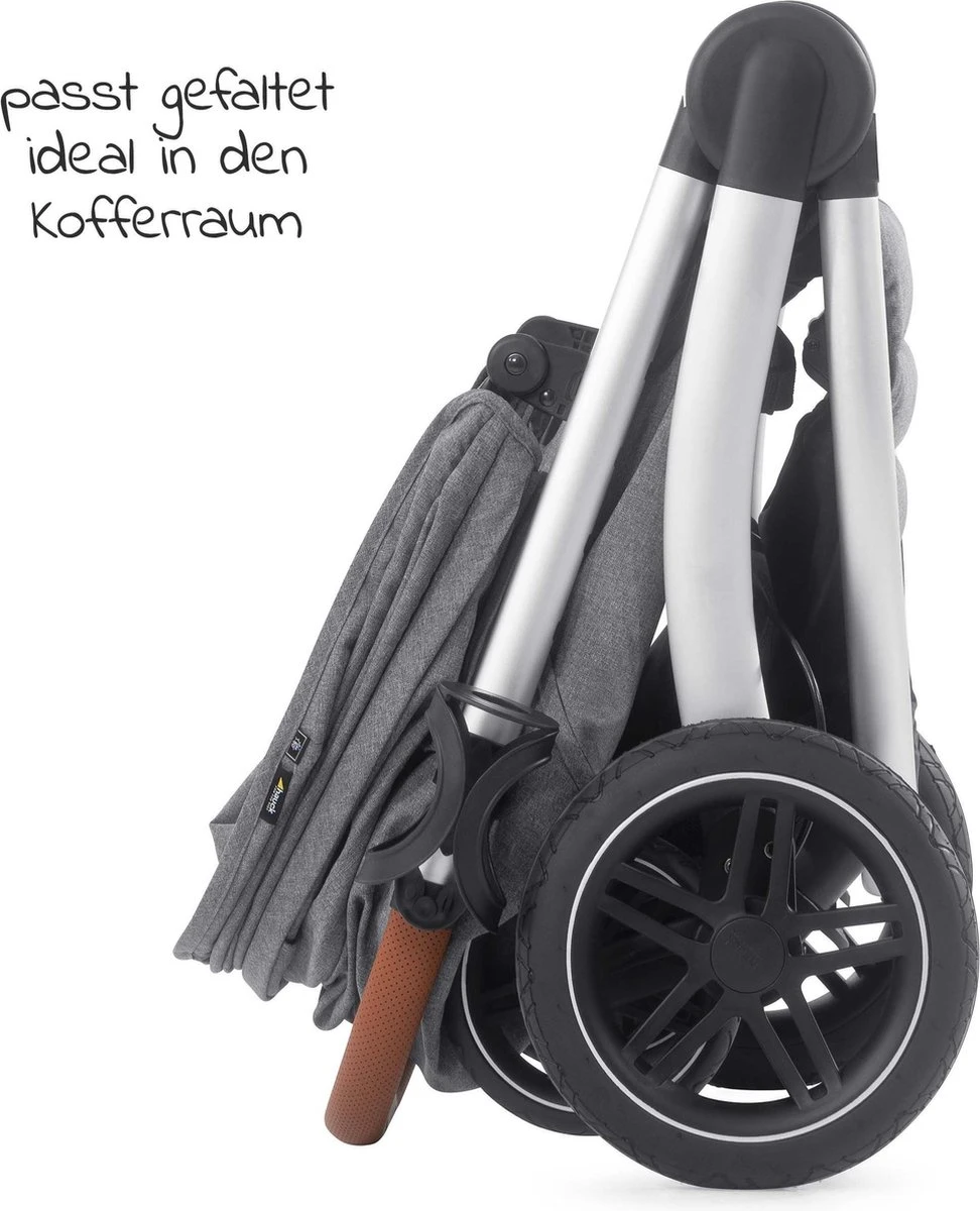 Hauck UpTown Buggy - Met één Hand Opvouwbaar - Grijs - Afbeelding 4