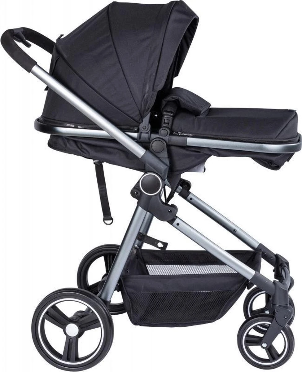 Puck Stroller 3 In 1 Max Zwart Met Frame Antra Incl Autostoel/Adapter/Mamabag - Afbeelding 7
