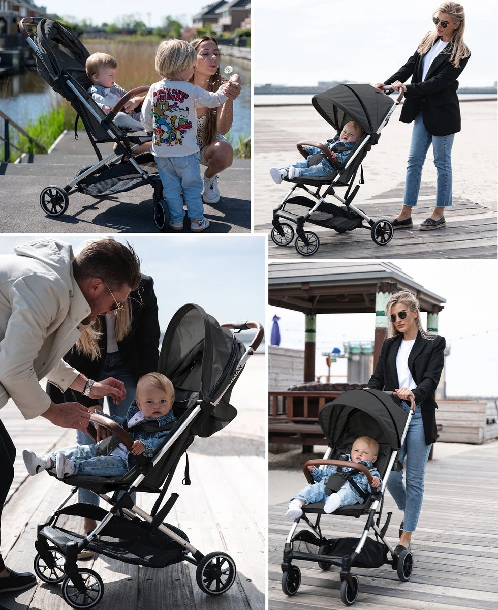 Deryan Rolo Luxe Lichtgewicht Buggy - Grijs - Afbeelding 8