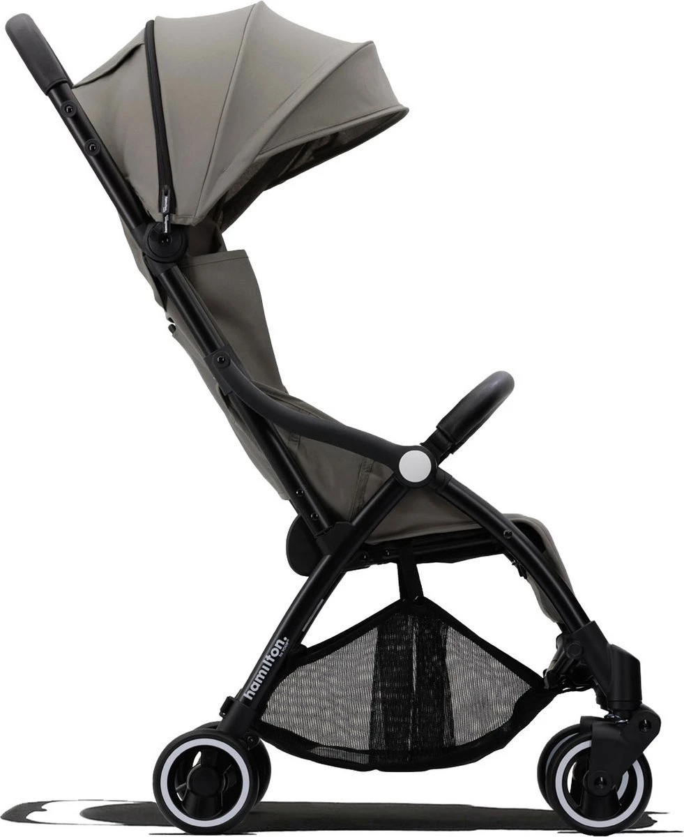 Hamilton By Yoop X1 Plus Buggy – Nieuw, Hoger, Uitgebreider 2023 Model – Premium Stroller Met One Hand Folding Technologie – Grijs – Lichte, Verstelbare En Wendbare Kinderwagen Met Vele Gemakken - Afbeelding 2