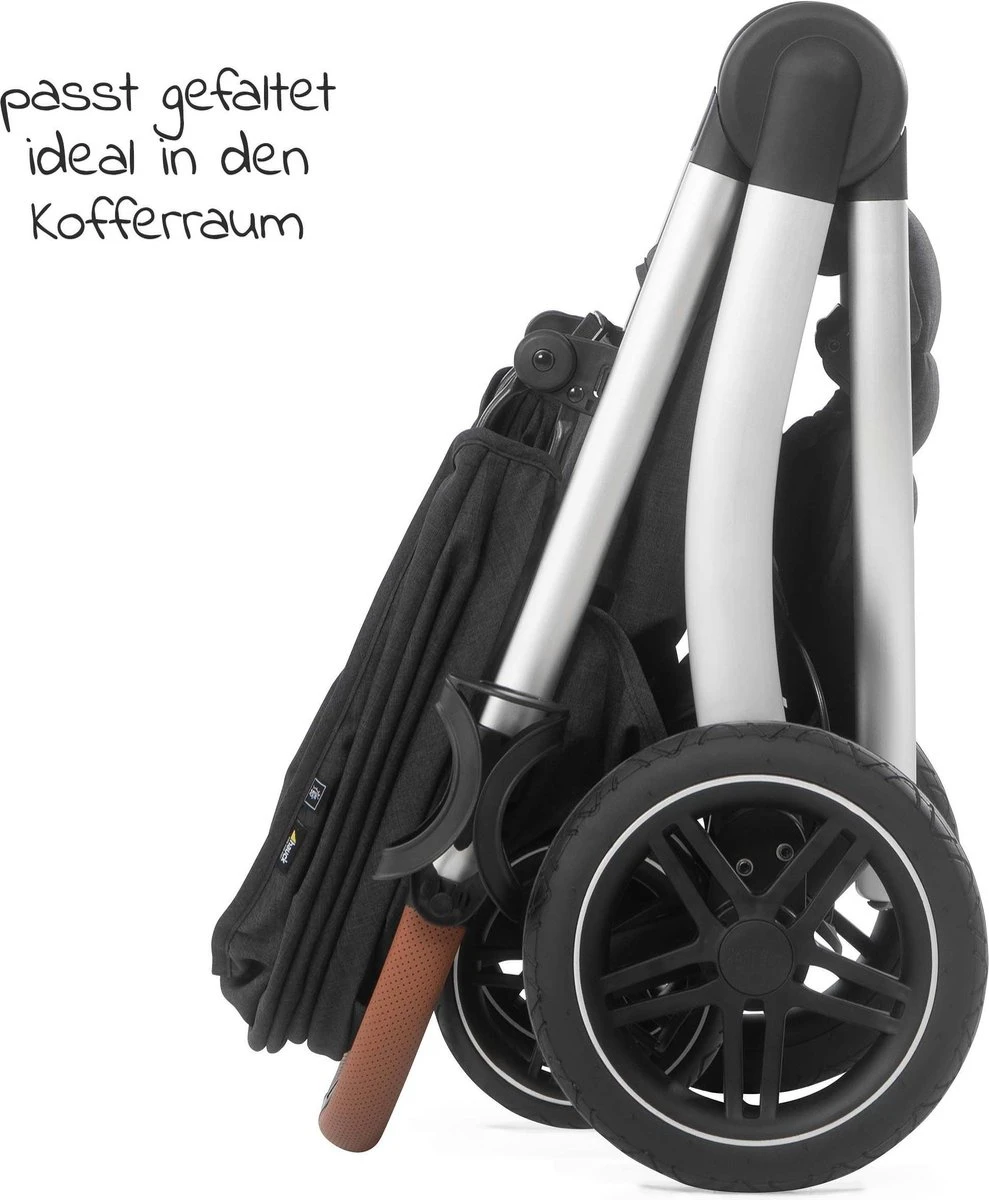 Hauck UpTown Buggy - Met één Hand Opvouwbaar - Zwart - Afbeelding 3